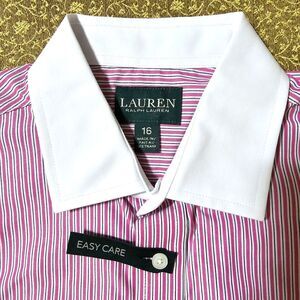NWT Ralph Lauren Dress Shirt, Big Boys, Size 16